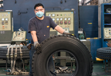 Tire surfaces being checked by trained inspectors